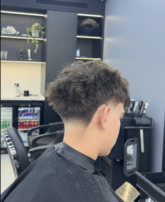 Textured crop with clean taper fade